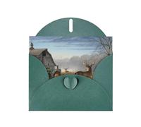 Carte de vœux personnalisée pour Noël, Halloween, Noël, cérémonie, enveloppe