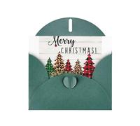 Carte de vœux personnalisée pour Noël, Halloween, Noël, cérémonie, enveloppe