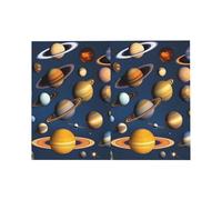 Carte de vœux planètes du système solaire, 10,2 x 15,2 cm, emballage enveloppe en forme de cœur, convient pour toutes les occasions.