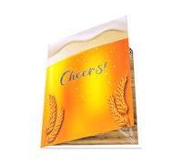 Carte de vœux pop-up 3D unique en forme de bouteille de bière pour la fête des pères ou tout moment spécial, anniversaire, vacances, fête des pères