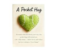 Carte de vœux positive - Thème de golf - 13 cm - Motif cœur - Pierres d'affirmation - Message édifiant - Accessoire de carte souvenir pour , adolescents, amis, grands-parents, mères, papas