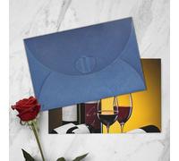 Carte de vœux pour bouteilles de vin et boissons - Impression horizontale sur un seul côté - Papier nacré - Pour anniversaire, Halloween, Noël, Halloween, fête d'anniversaire