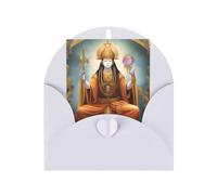 Carte de vœux pour dieu féminin, 10,2 x 15,2 cm, enveloppe en forme de cœur, convient pour toutes les occasions.