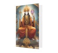 Carte de vœux pour dieu féminin, 10,2 x 15,2 cm, enveloppe en forme de cœur, convient pour toutes les occasions.