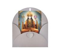 Carte de vœux pour dieu féminin, 10,2 x 15,2 cm, enveloppe en forme de cœur, convient pour toutes les occasions.