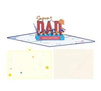 Carte de vœux pour la fête des pères - Classique 3D haute précision | Carte d’anniversaire papa | S'engager pour Anniversaire Nouvel An Maison de Vacances Intérieur Extérieur Homme Mari Grand-Père