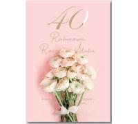 Carte de vœux pour le 40e anniversaire de mariage