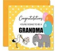 Carte de vœux pour nouveau-né unisexe - Annonce de bébé pour grand-mère - Cartes de félicitations pour nouveau-né, félicitations pour nouveau-né, cartes de félicitations pour nouveau-né, cartes de