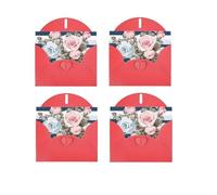 Carte de vœux rayée horizontale avec impression sur un seul côté - Papier nacré - Pour anniversaire, Halloween, Noël, Halloween, fête d'anniversaire, fêtes