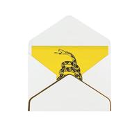 Carte de vœux romantique avec enveloppes « Don't Tread On Me » - Inscription « Send to a close friend » - Carte de vœux en papier nacré de Phnom Penh