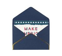 Carte de vœux romantique avec enveloppes, inscription « Make America Great Again », carte de vœux en papier nacré de Phnom Penh