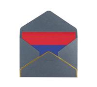 Carte de vœux romantique Drapeau de l'Arménie avec enveloppes, envoyer à un ami proche, carte de vœux en papier nacré Phnom Penh