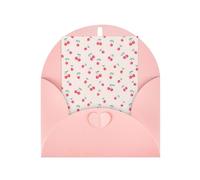 Carte de vœux rose élégante - Jolie carte vierge avec sceaux dorés béni pour anniversaire, mariage, Saint-Valentin