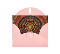 Carte de vœux rose MJHKXLJ Maya End of The World avec impression nacrée - Enveloppe incluse - Parfait pour Noël, anniversaires, Saint-Valentin, mariages, et plus encore