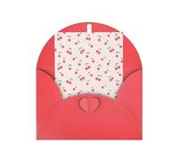 Carte de vœux rouge élégante - Jolie carte vierge avec sceaux dorés béni pour anniversaire, mariage, Saint-Valentin