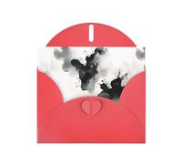Carte de vœux rouge YYHWHJDE Différentes peintures à l'encre Image parfaite pour la Saint-Valentin, un anniversaire de mariage et des invitations de fête