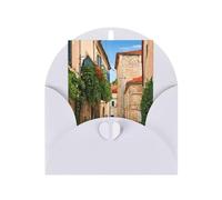 Carte de vœux saisonnière italienne toscane avec enveloppe blanche pour toutes les occasions Thanksgiving, Noël, anniversaire, mariage, fiançailles, cartes de notes