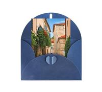 Carte de vœux saisonnière italienne toscane avec enveloppe bleue pour toutes les occasions Thanksgiving, Noël, anniversaire, mariage, fiançailles, cartes de notes
