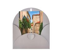 Carte de vœux saisonnière italienne toscane avec enveloppe grise pour toutes les occasions Thanksgiving, Noël, anniversaire, mariage, fiançailles, cartes de notes