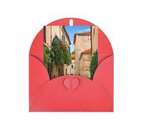 Carte de vœux saisonnière italienne toscane avec enveloppe rouge pour toutes les occasions Thanksgiving, Noël, anniversaire, mariage, fiançailles, cartes de notes
