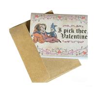 Carte de vœux sur le thème médiéval avec 6 illustrations non répétées, y compris des éléments en croix pour les fans de Blade Queen (E)