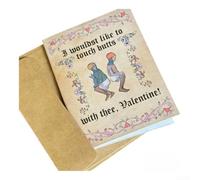 Carte de vœux sur le thème médiéval avec 6 illustrations non répétées, y compris des éléments en croix pour les fans de Blade Queen (F)