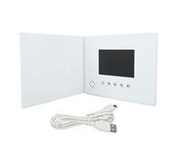 Carte de Vœux Vidéo 12,7 Cm, Livre Vidéo de Mariage, Affichage IPS, Brochure Vidéo, Mémoire de 256 Mo, Album Vidéo de Mariage, Batterie Rechargeable pour Anniversaire de Noël.