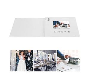 Carte de Vœux Vidéo avec écran LCD, Haute Définition 720P, publicité Commerciale Portable, Décoration de Mariage, Format A5, Mémoire Intégrée de 128 Mo, Interface USB, JPEG MP4