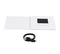 Carte de vœux vidéo avec écran LCD Lecture vidéo HD Carte de vœux électronique Brochure vidéo pour d'anniversaire Fête des pères Fête des mères Noël Anniversaire Plastique Métal (Batterie Li-ion 4,3