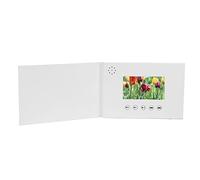 Carte de Vœux Vidéo, Brochure Vidéo électronique avec écran LCD, Carte de Vœux Numérique, pour Cadeau D'Anniversaire, Fête des Pères, Fête des Mères (Batterie au lithium-ion de 4,3 pouces 500 mAh)