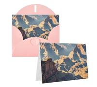 Carte de vœux vierge de 10,2 x 15,2 cm avec enveloppes, cartes de remerciement du Grand Canyon Arizona - Rose - Cartes pour toutes les occasions - Pour Noël, vacances, anniversaire, remise de diplôme
