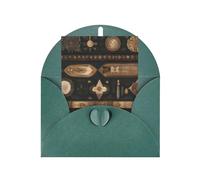 Carte de vœux vierge de style bohème, 10,2 x 15,2 cm, carte de vœux de vacances, convient pour toutes les occasions.