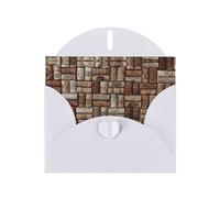 Carte de vœux vierge en papier nacré avec impression liège, enveloppes pour remerciement, invitations