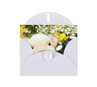 Carte de vœux vierge en papier nacré avec motif cochon de viol, motifs uniques, enveloppes pour remerciement, invitations