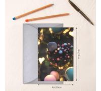 Carte de vœux vierge Jungle of Love, 10,2 x 15,2 cm, et carte de vœux de vacances, convient pour toutes les occasions.