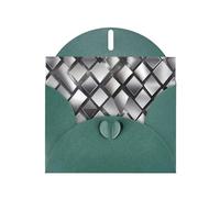 Carte de vœux WHJDPP vert foncé à paillettes argentées - Papier nacré haut de gamme avec éclat nacré et effet étincelant éblouissant