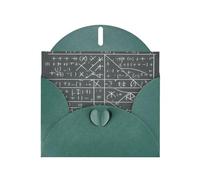 Carte de vœux YYHWHJDE mathématiques Geek Calculus pour Noël, anniversaire, Saint-Valentin, anniversaire de mariage et fêtes Vert foncé