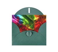 Carte de vœux YYHWHJDE vert foncé avec motif papillon transparent 15,2 x 10,2 cm avec effet nacré double face et encre respectueuse de l'environnement