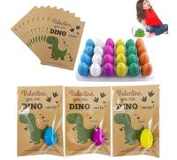 Carte D'éclosion des Œufs De - 24 Pc Poussent dans l'eau des Œufs De Dinosaures, L'éclosion des Œufs Poussent dans Une Fissure d'eau avec des Couleurs Assorties, des Cadeaux De Jouets De La