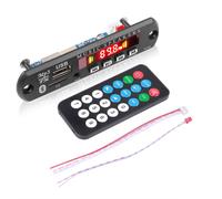 Carte décodeur lecteur MP3 Bluetooth 3.5,5.0mm AUX,Module récepteur Audio sans fil,mains libres,avec support de micro,carte TF,Kit de Radio FM - Type Color display