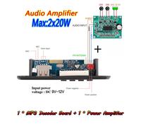 Carte décodeur MP3 sans fil DC 12V,Bluetooth 5.0,lecteur MP3 pour voiture,Module d'enregistrement parlant USB,Radio FM,prise en charge de la mémoire de mise hors tension - Type Combo Package