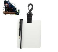 Carte d'écriture de plongée - Bloc de notes sous-marines, Conseil de communication sous-marine | Schéma de plongée durable étanche avec clip pivotant et crayon, équipement de plongée réutilisab