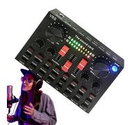 Carte d'effets sonores, Carte Son pour PC - Interface Audio PC,Console de Carte Son Pratique, Carte de changeur de Voix compacte Portable pour Studio DJ stéréo