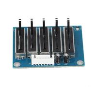 Carte d'égaliseur EQ pour pré-égaliseur, préamplificateur audio stéréo 5 voies 100 Hz à 10 kHz avec double alimentation +/-5 V à +/-15 V, contrôle du volume, I (5 routes)