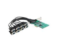 Carte DeLOCK 89336 : Interface PCIe vers 8 ports Série RS-232, FIFO 256 octets, compatible Windows/Linux, Température -30°C à +75°C