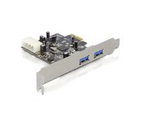 Carte DeLOCK PCIe USB 3.2 Gen 1 (3.1 Gen 1) 2 Ports Type-A, Chipset NEC, 5000 Mbit/s, Compatible Windows XP/Vista/7, Linux Kernel 2.6.31