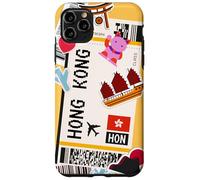 Carte d'embarquement et Aventure pour Hong Kong Travel Coque pour iPhone 11 Pro Max