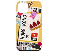 Carte d'embarquement et Aventure pour Hong Kong Travel Coque pour iPhone 13