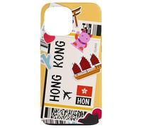 Carte d'embarquement et Aventure pour Hong Kong Travel Coque pour iPhone 13 Pro Max