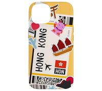 Carte d'embarquement et Aventure pour Hong Kong Travel Coque pour iPhone 14